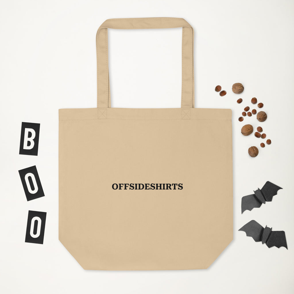 Organic cotton tote bag for football fans