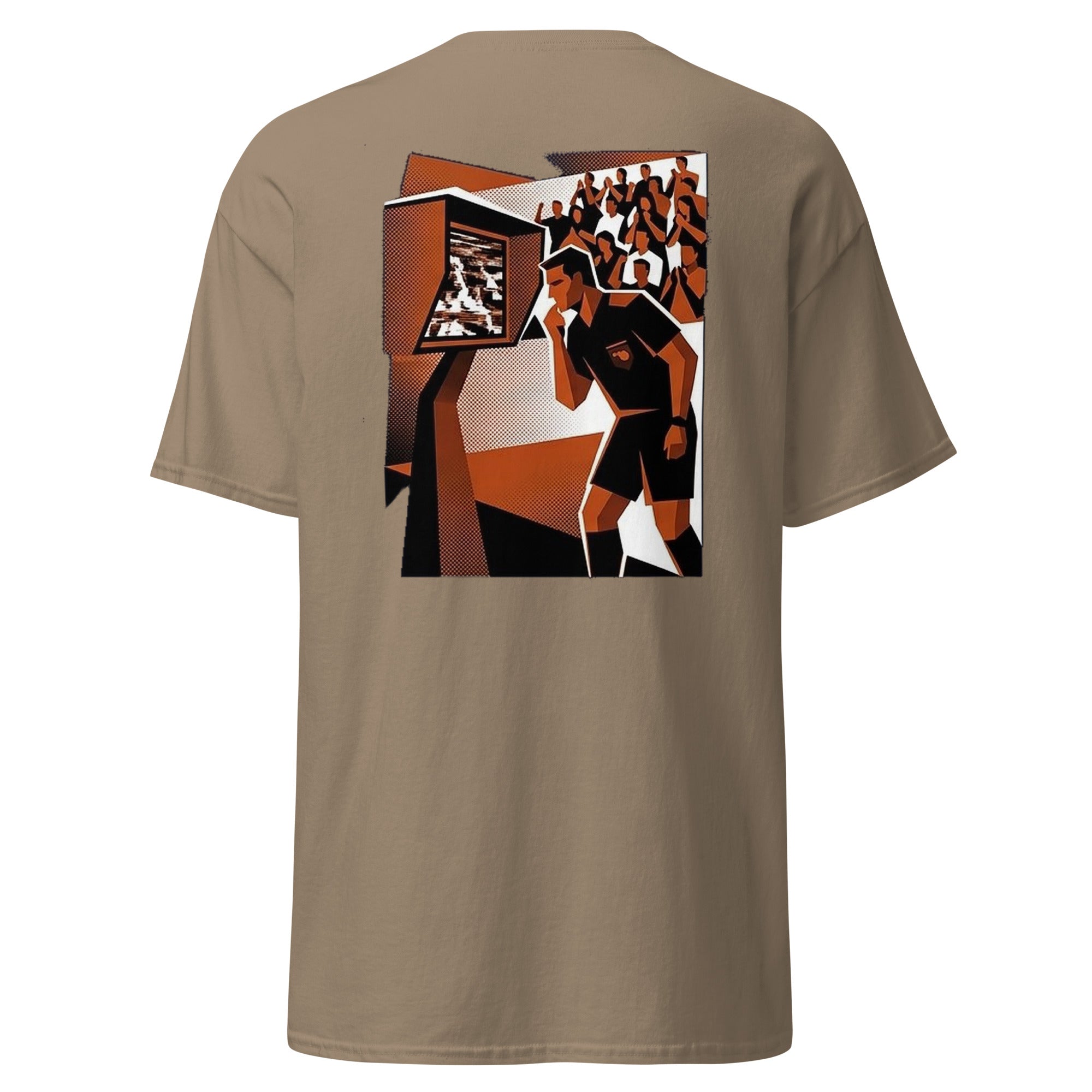 VAR Check funny football design on a unisex cotton t-shirt