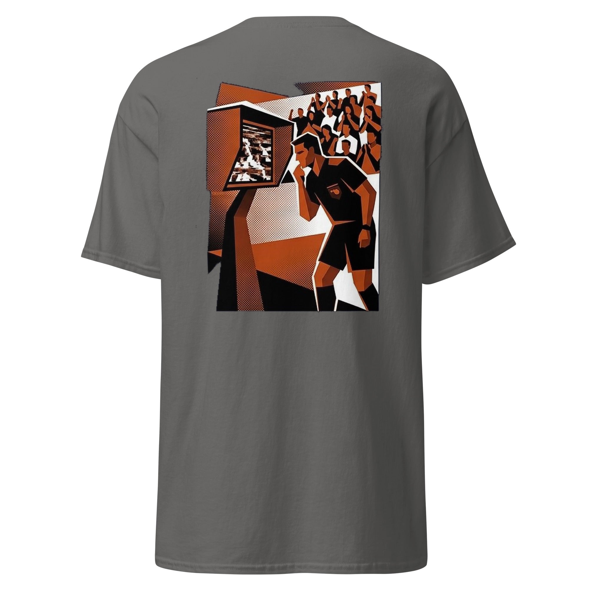VAR Check funny football design on a unisex cotton t-shirt